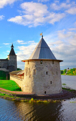 Wall Mural - The Old Russian Pskov Kremlin