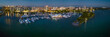 Sarasota night cityscape over Bayfront Marina