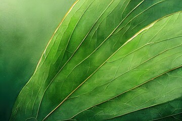 Wall Mural - abstract green leaf texture, nature background, tropical leaf