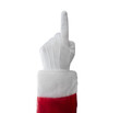 © Jess rodriguez - santa claus hand pointing finger on transparent PNG - christmas idea concept or pointing something