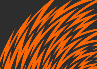Poster - abstract background with seamless curved zigzag lines pattern