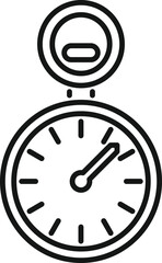 Poster - Stopwatch icon outline vector. Business time. Work control