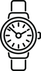 Poster - Watch icon outline vector. Work project. Task school
