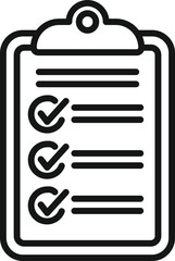 Poster - Task board icon outline vector. Work project. School schedule