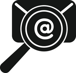 Poster - Search mail icon simple vector. Phone help. Personal desk