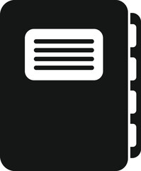 Poster - Folder service icon simple vector. Help support. Personal online