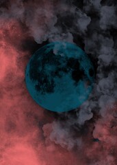 Wall Mural - abstract with space.beautiful bright space objects.planets and comets.abstract background,wallpaper,