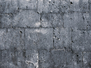 Aufkleber - Cement concrete wall block texture Grey background
