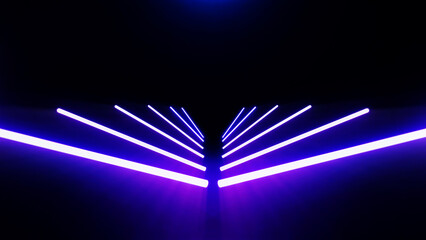 Wall Mural - abstract sci-fi retro style of the 80s. laser neon bright background. design for banners advertising