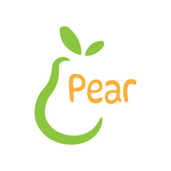 Logo design of organic fresh fruit