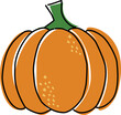 KT hand drawn sketch pumpkin