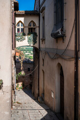 Wall Mural - Spello. Ancient atmosphere in the medieval village