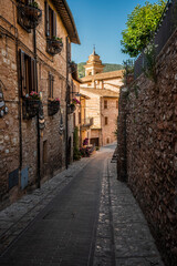 Wall Mural - Spello. Ancient atmosphere in the medieval village