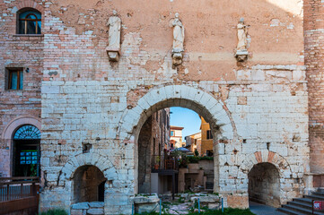 Wall Mural - Spello. Ancient atmosphere in the medieval village