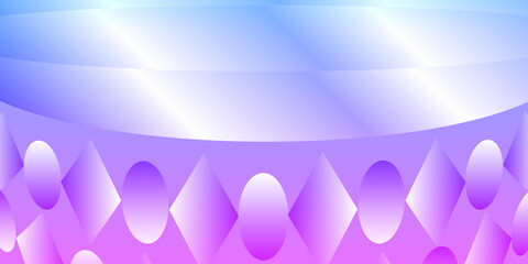 Wall Mural - Abstract 3D background defocused pink to pale blue gradient.