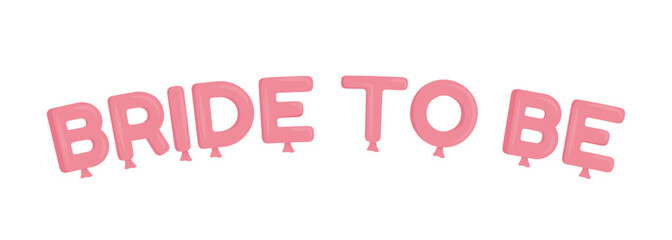 Poster - Bride to be decorative text semi flat color vector object. Editable element. Full sized item on white. Simple cartoon style illustration for web graphic design and animation. Fredoka One font used