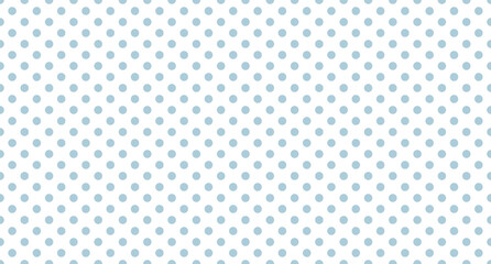 Wall Mural - Seamless polka dot pattern. Vector repeating texture. Polka dot with color pastel background. Blue polka dot pattern. Blue polka wrapping texture. Vector illustration