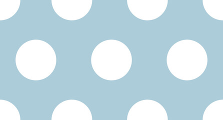 Poster - Seamless polka dot pattern. Vector repeating texture. Polka dot with color pastel background. Blue polka dot pattern. Blue polka wrapping texture. Vector illustration