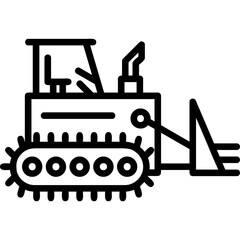 Poster - Bulldozer Icon