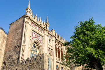 Wall Mural - Old City in Baku. Traditional Medieval Architecture. Baku, Republic of Azerbaijan. Caspian Sea and of the Caucasus region. 