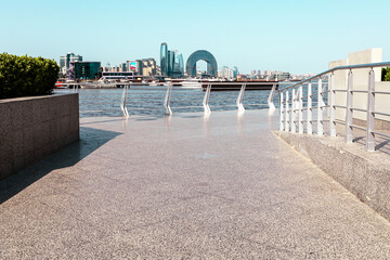 Wall Mural - Panoramic view of Baku - the capital of Republic of Azerbaijan near Caspian Sea and of the Caucasus region. 