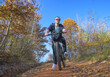 © bogdan vacarciuc - Man on a bicycle on rough terrain. A relaxing bike ride
