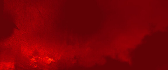Wall Mural - Red grunge textured wall background. Beautiful stylist modern red texture background with smoke. Red grunge old paper texture background. watercolor grunge