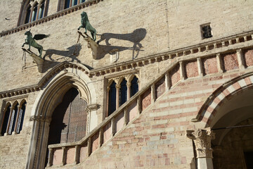 Wall Mural - Palazzo dei Priori is one of the best examples in Italy of a public palace from the communal age. It stands in the central Piazza IV Novembre in Perugia.  