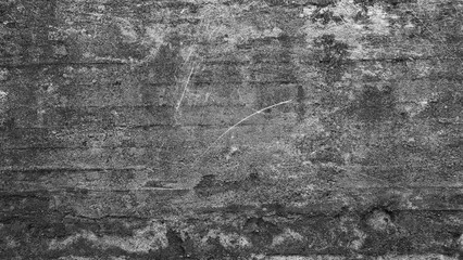 Poster - black and white stone wall with flashing white scratches