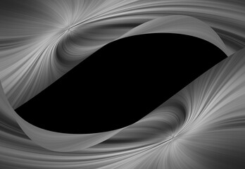 Poster - black and white abstract illustration background with line and shape