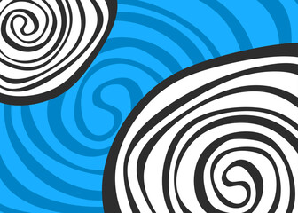 Poster - Abstract background with swirl line pattern and with some copy space area