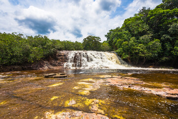 Wall Mural - View of Iracema Falls (Cachoeira Iracema) - Presidente Figueiredo, Amazonas, Brazil