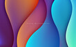 © Fajar - Colorful fluid dimension background with light and shadow effect
