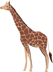 Wall Mural - Giraffe icon. Savanha animal. Wild african fauna