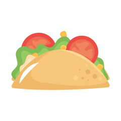 Sticker - mexican taco icon