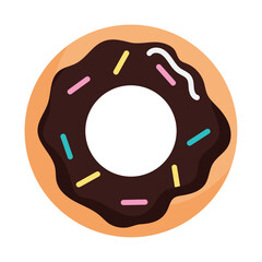 Wall Mural - sweet donut icon