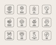 © Calin - Sustainable made products vector logo badge icons set