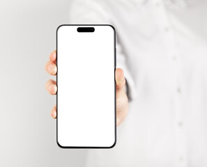 Poster - iphone 14 pro screen mock up. Mobile phone mockup