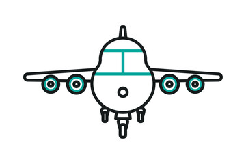 Sticker - airplane icon image