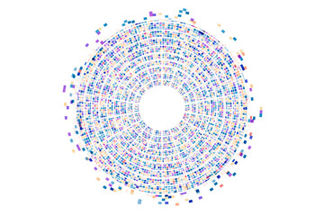 Illustration of genome data code