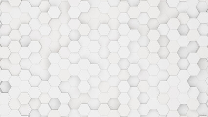 Aufkleber - Realistic abstract honeycomb background. 3d rendering.