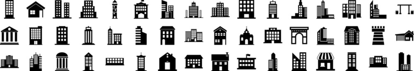 Poster - Home icons collection vector illustration design