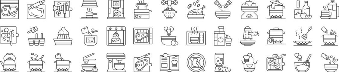 Poster - Cooking icons collection vector illustration design