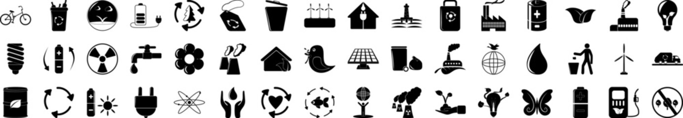 Poster - Ecology icons collection vector illustration design