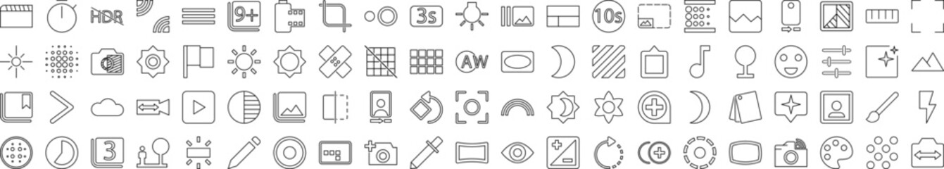 Aufkleber - Image icons collection vector illustration design