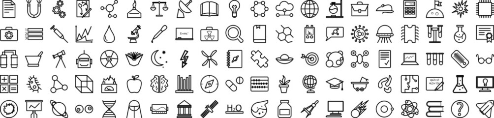 Aufkleber - Science icons collection vector illustration design