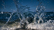 © Tommy - Waves crash on the north shore rocks of long island new york