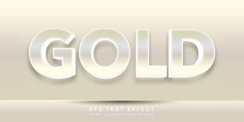 Wall Mural - gold 3d editable text effect