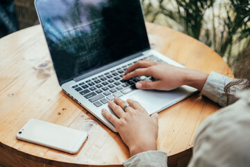 Pretty Young Beauty Woman Using Laptop in cafe, outdoor portrait business woman, hipster style, internet, smartphone, office, Bali Indonesia, holding, mac OS, manager, freelancer , notebook
glass