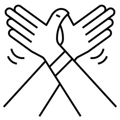 Poster - freedom hands icon